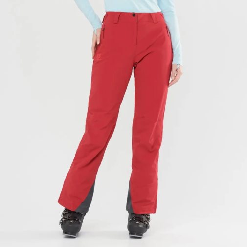 Red Salomon The Brilliant Women's Ski Pants | PH 45169O